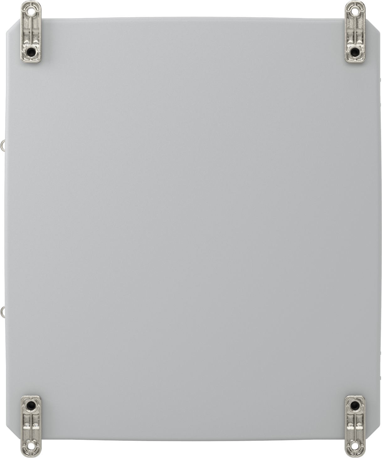 Versa-Panel Polikarbonat Muhafaza, Hızlı Açma Menteşeli Kapak, 17" x 19" x 12", Gri