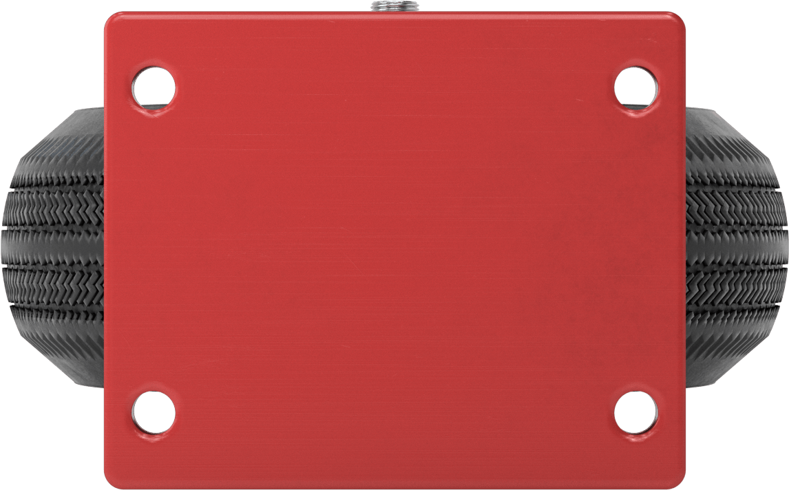 Pnömatik Tekerlek, 12“ Çaplı Siyah Kauçuk Tekerlekli ve 7-1/2” x 5-1/2" Plakalı Sert
