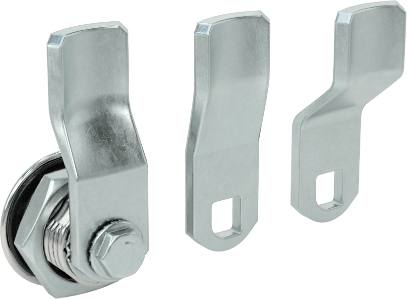 İki Yönlü Tahrikli Kam Kilidi, Sabit Mandal, Krom Kaplı Çinko, 1-1/4" Baş Çapı, 5 mm Anahtar