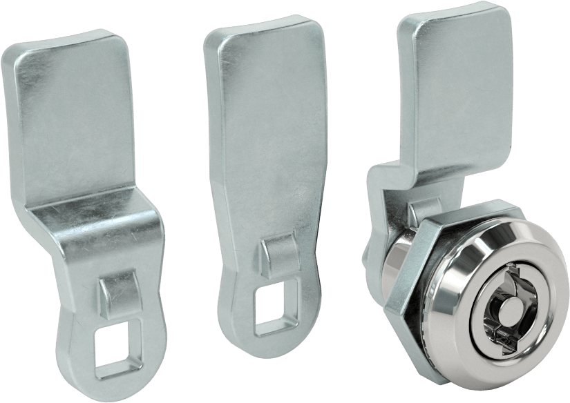 İki Yönlü Tahrikli Kam Kilidi, Sabit Mandal, Krom Kaplı Çinko, 1-1/8" Baş Çapı, 5 mm Anahtar