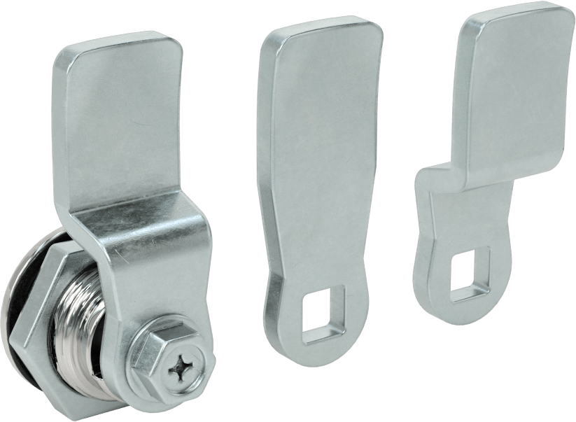 İki Yönlü Tahrikli Kam Kilidi, Sabit Mandal, Krom Kaplı Çinko, 1-1/8" Baş Çapı, 5 mm Anahtar