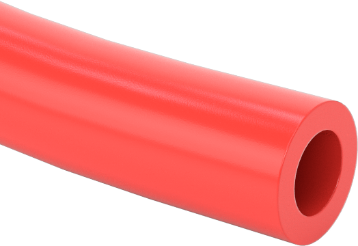 Gıda ve İçecek için Polietilen Boru, Opak Kırmızı, 3/16" ID, 5/16" OD
