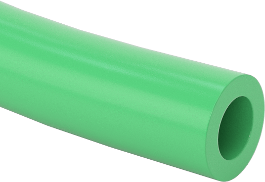 Gıda ve İçecek için Polietilen Boru, Mat Yeşil, 3/16" ID, 5/16" OD