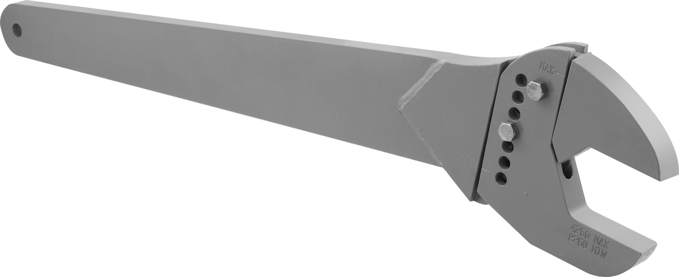 Ayarlanabilir Anahtar, 36" Toplam Uzunluk, Gri Boyalı