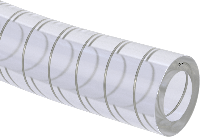 Vakum Dereceli PVC Boru, Gıda için, Beverage, ve Süt Ürünleri, 5/8" ID, 1" OD