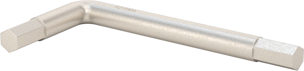 Manyetik Olmayan Altıgen L Anahtarı, 10 mm Tahrik Boyutu