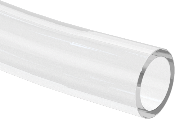 Aşınmaya Dayanıklı PVC/Poliüretan Şeffaf Boru, Yiyecek ve İçecek için, 10 mm ID, 13 mm OD