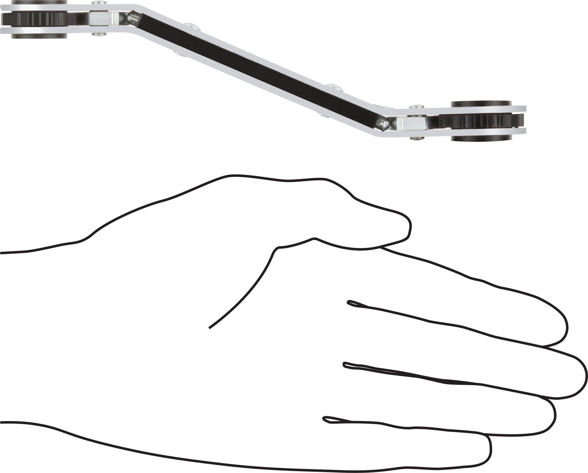 Derin Ofsetli Cırcırlı Çift Başlı Kutu Anahtarı, 12-Uçlu Açıklıklar, 1/2“ x 9/16” Boyut, 6-3/4" Toplam Uzunluk