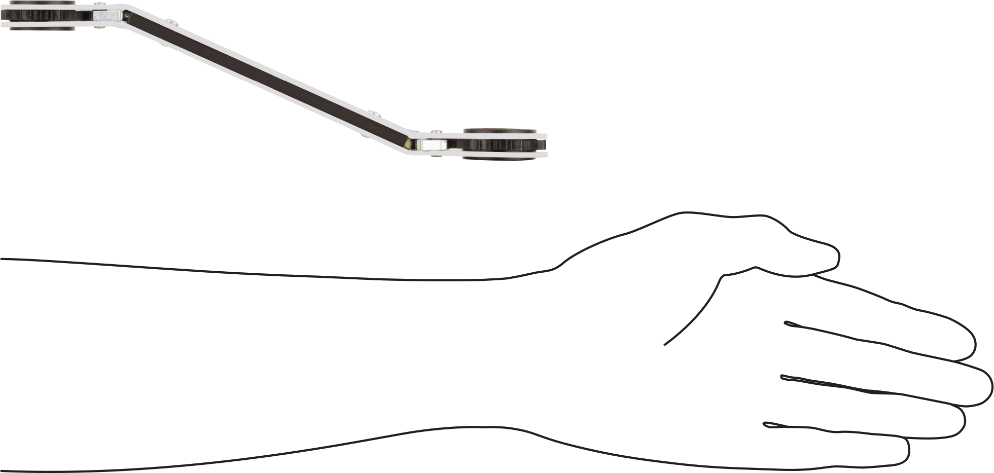 Derin Ofsetli Cırcırlı Çift Başlı Kutu Anahtarı, 12-Uçlu Açıklıklar, 13/16“ x 15/16” Boyut, 9-1/8" Toplam Uzunluk
