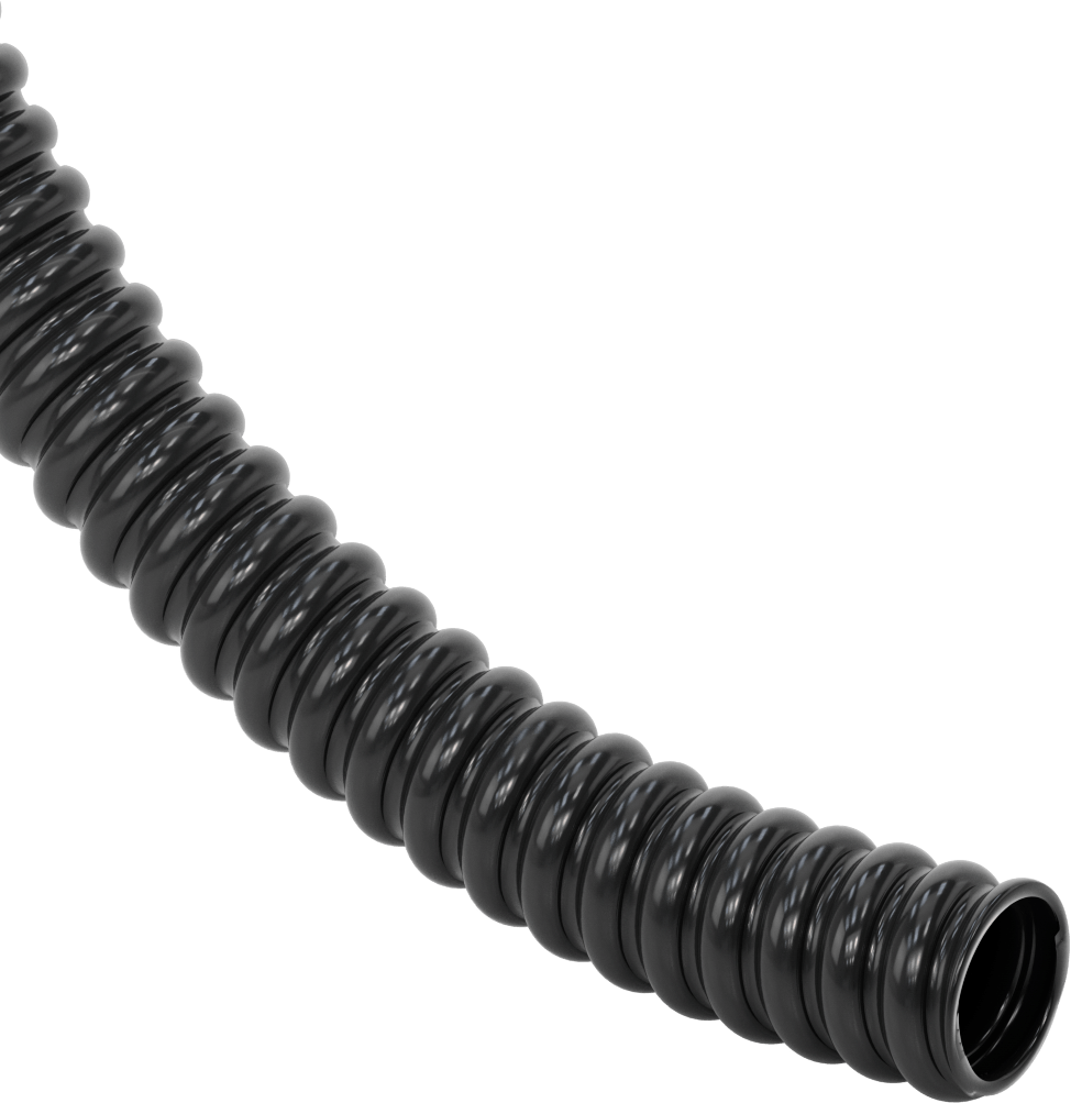 Ezilmeye Dayanıklı Esnek Kanal Hortumu, Egzoz Dumanları için, 2" ID, 11 Fit Uzunluk