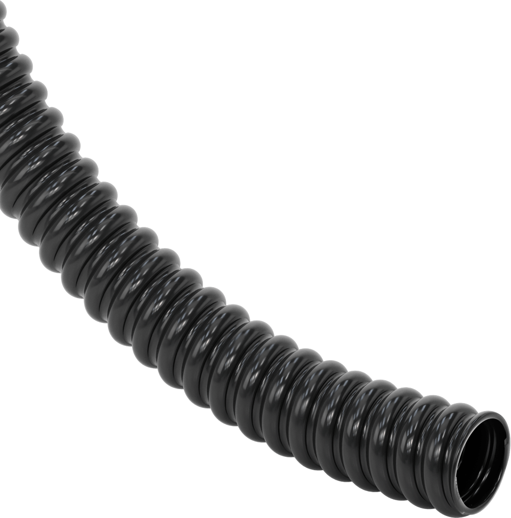 Ezilmeye Dayanıklı Esnek Kanal Hortumu, Egzoz Dumanları için, 2-1/2" ID, 11 Fit Uzunluk