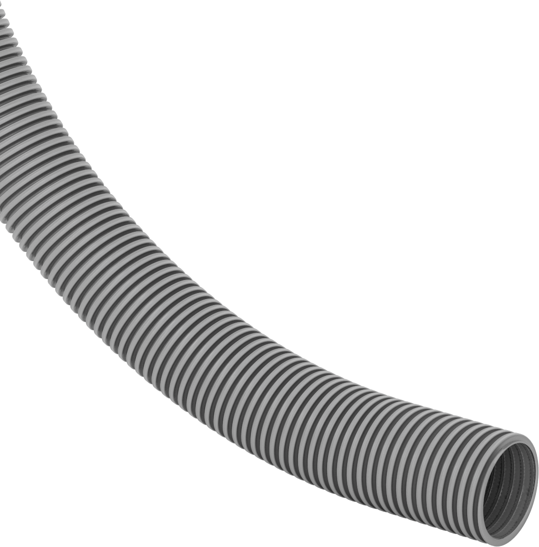 Toz için Pürüzsüz Akışlı Esnek Kanal Hortumu, 3" ID, 3-1/2" OD