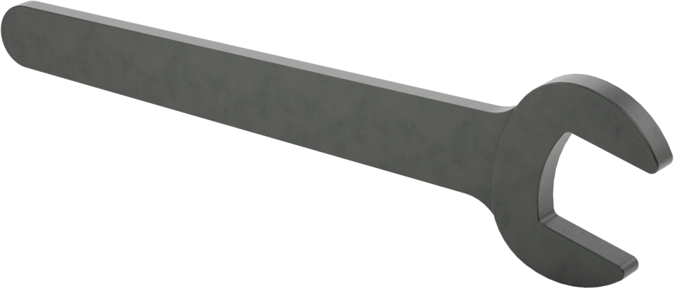 Sıkı Boşluklu Açık Uçlu Anahtar, 3/4" Boyut, 5-7/8" Toplam Uzunluk, Siyah Çelik