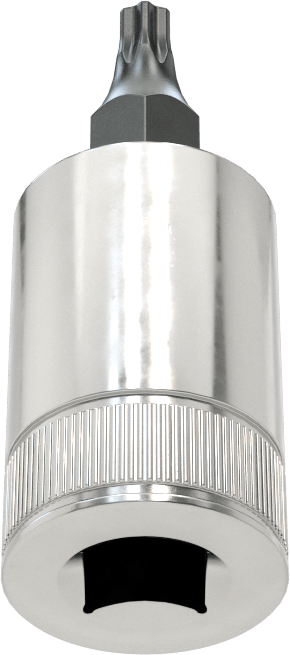 Kurcalamaya Dayanıklı Torx Uçlu Soket, 1/4" Kare Tahrik, T15 Boyutu