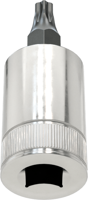 Kurcalamaya Dayanıklı Torx Uçlu Soket, 1/4" Kare Tahrik, T20 Boyutu