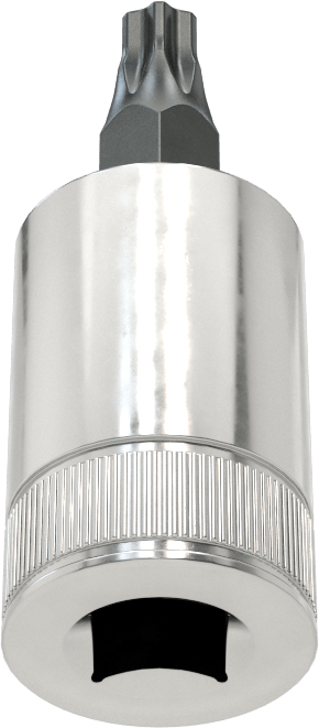Kurcalamaya Dayanıklı Torx Uçlu Soket, 1/4" Kare Tahrik, T25 Boyutu