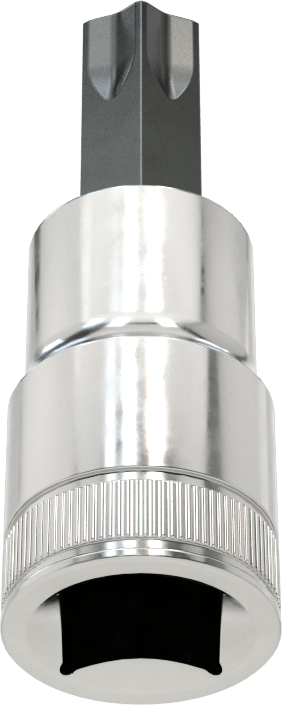 Kurcalamaya Dayanıklı Torx Uçlu Soket, 3/8" Kare Tahrik, T50 Boyutu