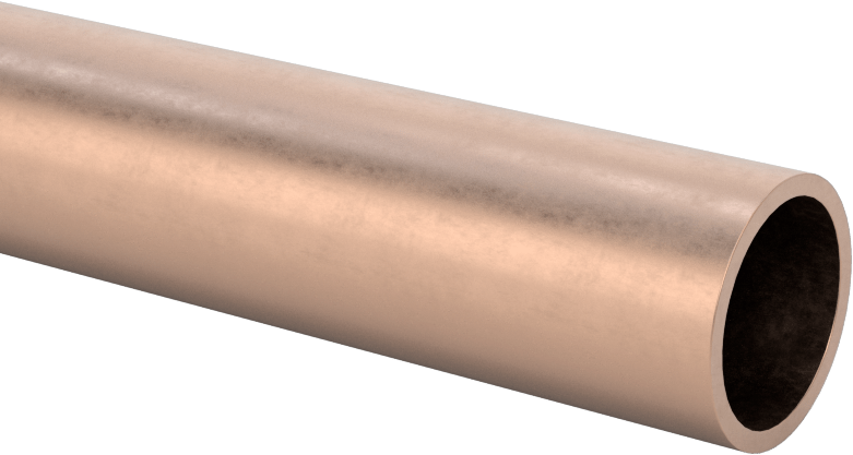 Denizcilik Sınıfı Bakır Nikel Boru, 0,049 inç Duvar Kalınlığı, 5/8" OD, 0.527" ID, 3 Fit Uzunluk