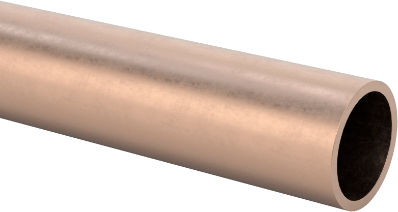 Denizcilik Sınıfı Bakır Nikel Boru, 0,049 inç Duvar Kalınlığı, 5/8" OD, 0.527" ID, 6 Fit Uzunluk