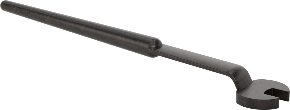 Delik Hizalama için Açık Uçlu Anahtar, 3/4" Boyut, 14-3/4" Toplam Uzunluk