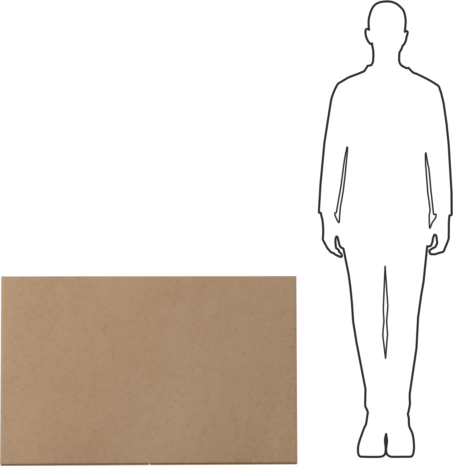 Yüksekliği Ayarlanabilir Büyük Kapasiteli Karton Kutu, 47-1/4“ Uzunluk x 39-1/2” Genişlik x 25" İç Yükseklik