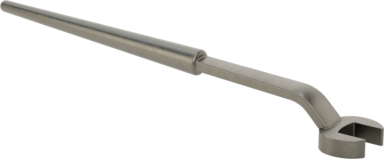Delik Hizalama için Açık Uçlu Anahtar, 1-1/8" Boyut, 16" Toplam Uzunluk