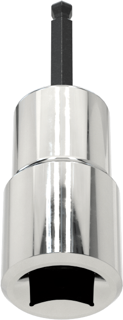 Bilyalı Uçlu Altıgen Uç Soketi, 1/4" Kare Tahrik, 3/32" Tahrik Boyutu