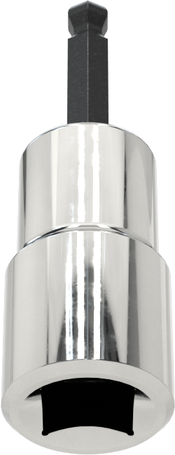 Bilyalı Uçlu Altıgen Uç Soketi, 1/4" Kare Tahrik, 1/8" Tahrik Boyutu