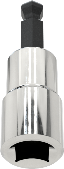 Bilyalı Uçlu Altıgen Uç Soketi, 1/4" Kare Tahrik, 3/16" Tahrik Boyutu