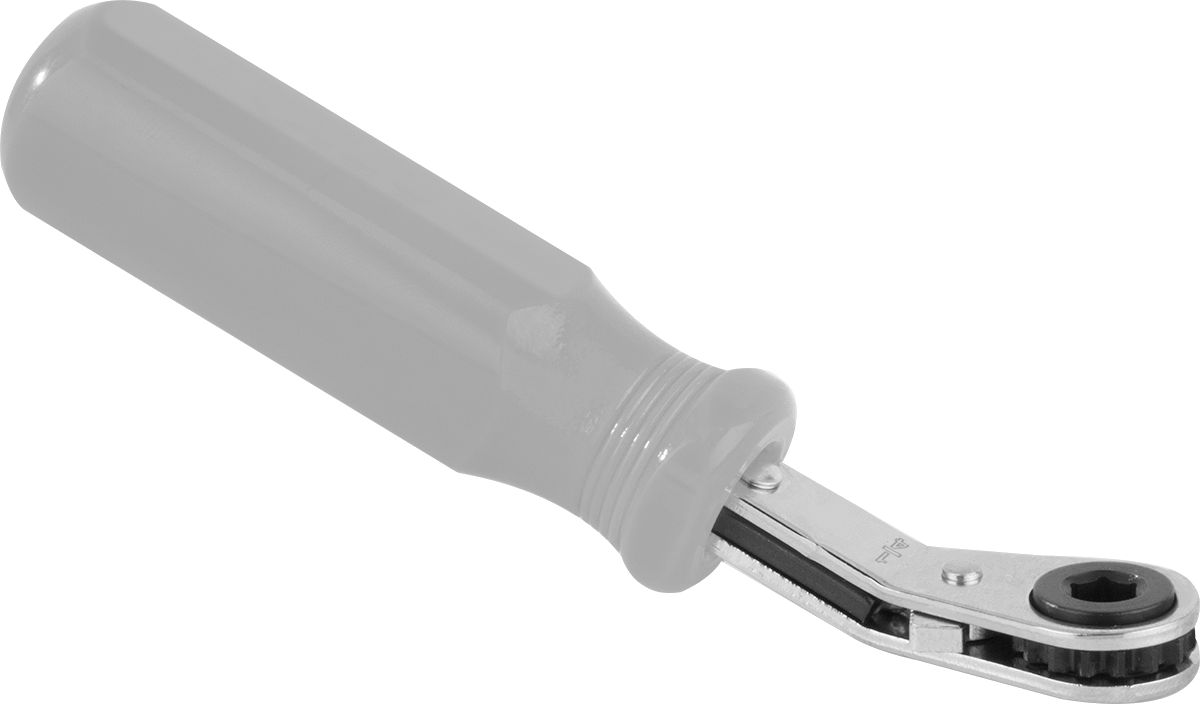 Derin Ofsetli Cırcırlı Kutu Anahtarı, 6 Noktalı Açıklıklarla, 1/4" Boyut, 5-1/2" Toplam Uzunluk