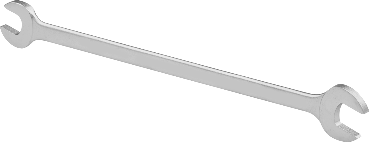 Dar Boşluklu Çift Açık Uçlu Anahtar, 1/2“ x 9/16” Boyut, 10" Toplam Uzunluk