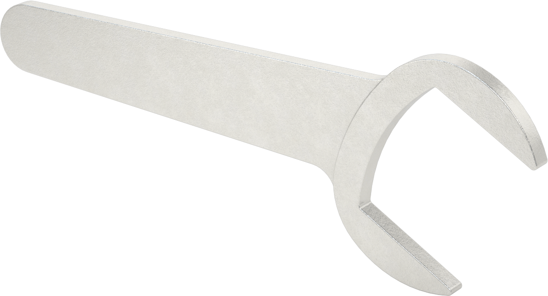 Sıkı Boşluklu Açık Uçlu Anahtar, Mat Krom Kaplama, Yuvarlatılmış Açıklık, 2-3/8" Boyut, 9-1/2" Uzunluk