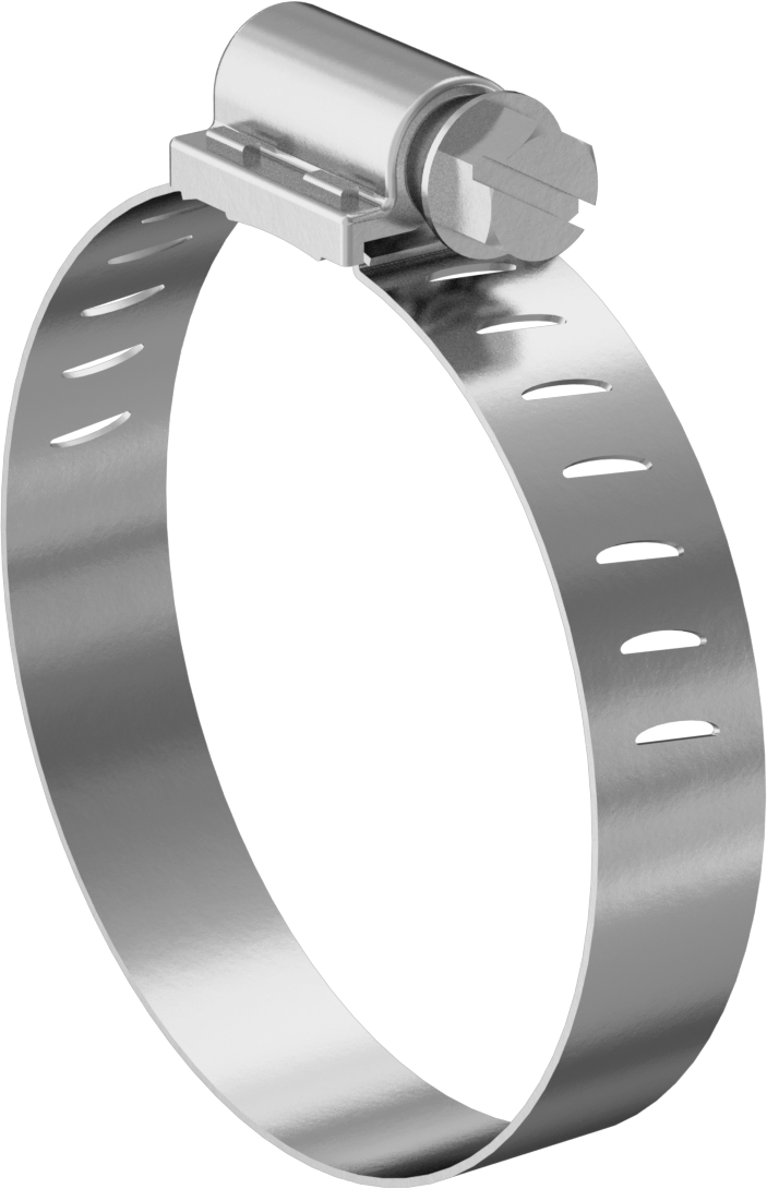 Sert Hortum ve Boru için Sonsuz Tahrikli Kelepçeler, Çelik Vida, 1/2" Geniş Bant, 1-9/16“ ila 2-1/2” Kelepçe İç Çapı