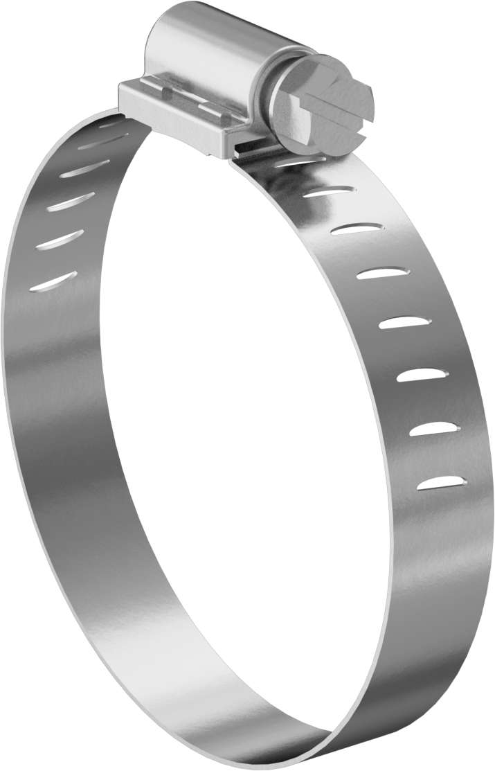 Sert Hortum ve Boru için Sonsuz Tahrikli Kelepçeler, Çelik Vida, 1/2" bant genişliği, 1-13/16“ ila 2-3/4” Kelepçe İç Çapı