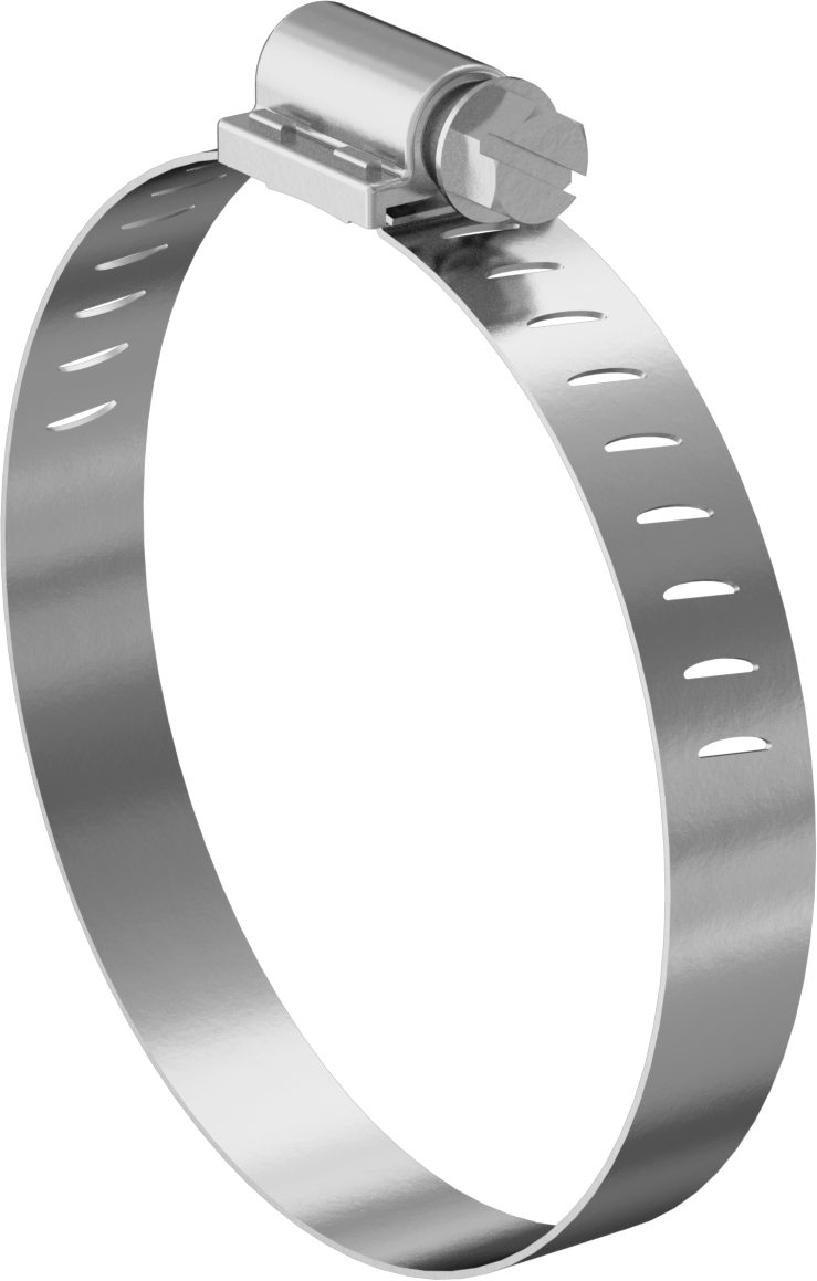 Sert Hortum ve Boru için Sonsuz Tahrikli Kelepçeler, Çelik Vida, 1/2" Geniş Bant, 2-5/16“ ila 3-1/4” Kelepçe İç Çap