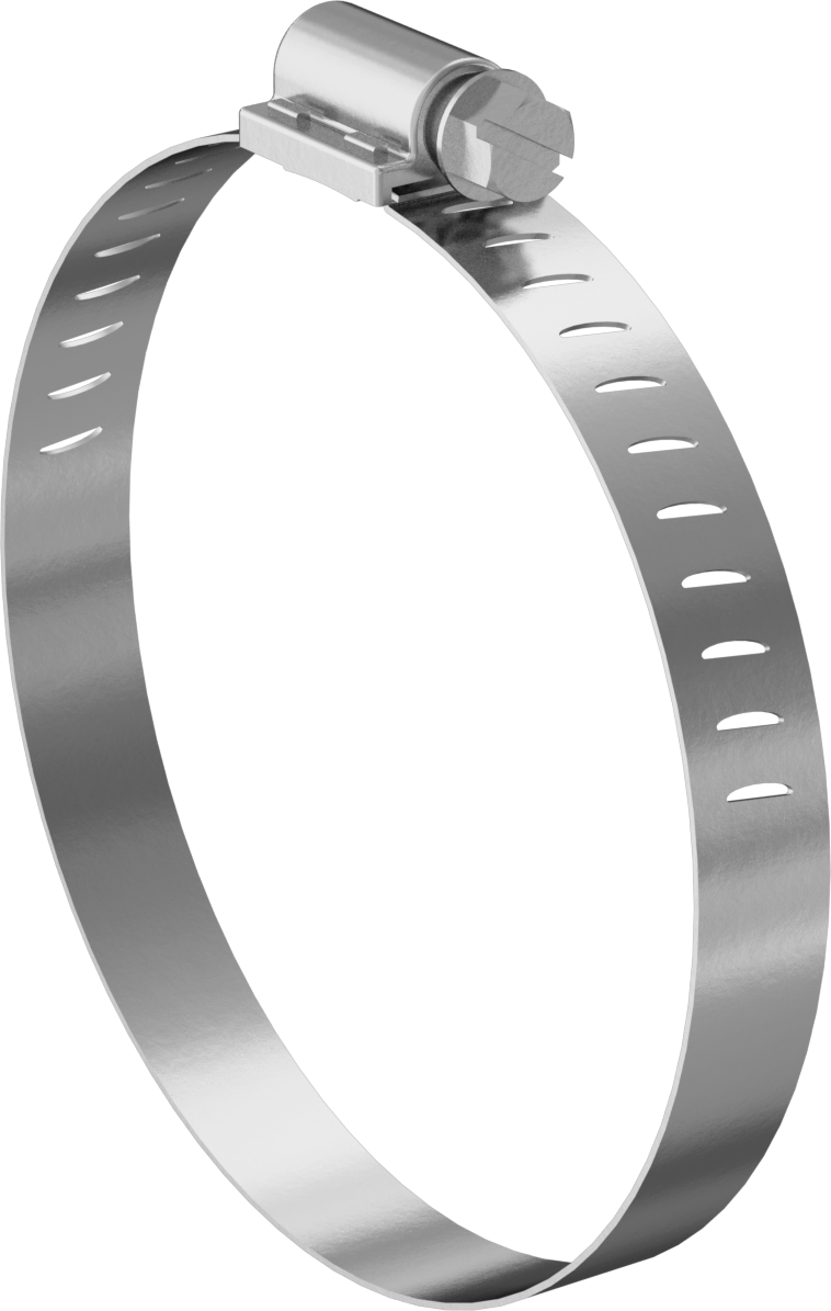 Sert Hortum ve Boru için Sonsuz Tahrikli Kelepçeler, Çelik Vida, 1/2" bant genişliği, 2-13/16“ ila 3-3/4” Kelepçe İç Çapı