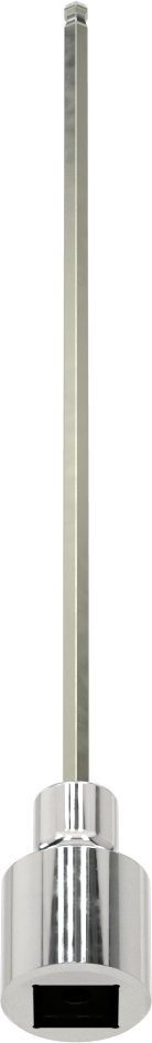 Bilyalı Uçlu Altıgen Uç Soketi, 3/8" Kare Tahrik, 3 mm Boyut, 6 inç Uzunluk