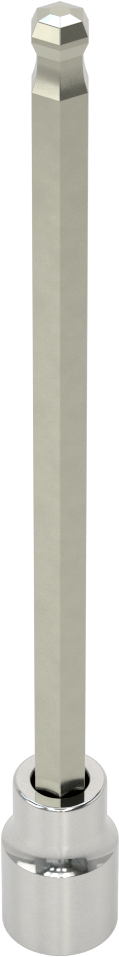 Bilyalı Uçlu Altıgen Uç Soketi, 3/8" Kare Tahrik, 7 mm Boyut, 6 inç Uzunluk