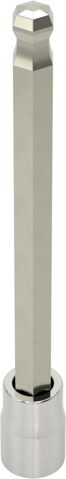 Bilyalı Uçlu Altıgen Uç Soketi, 3/8" Kare Tahrik, 10 mm Boyut, 6 inç Uzunluk