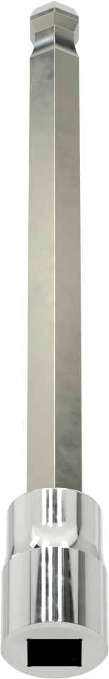 Bilyalı Uçlu Altıgen Uç Soketi, 3/8" Kare Tahrik, 10 mm Boyut, 6 inç Uzunluk