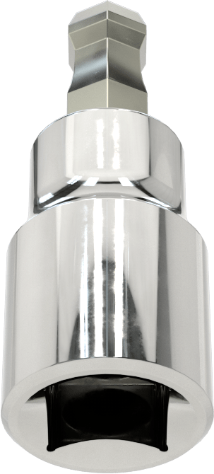 Bilyalı Uçlu Altıgen Uç Soketi, 3/8" Kare Tahrik, 7 mm Tahrik Boyutu
