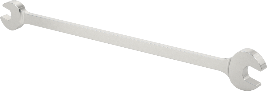 Çift Açık Uçlu Anahtar, Mat Krom Kaplama, 4 mm x 5 mm Boyut, 4" Toplam Uzunluk