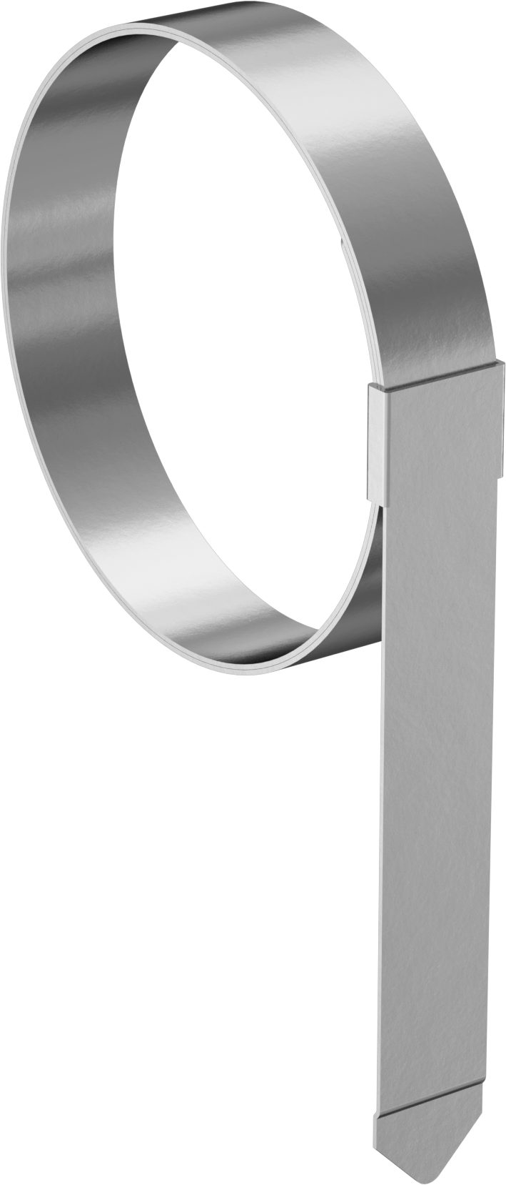 Ekstra Güçlü Düşük Profilli Bant Kelepçesi, Sert Hortum için, Galvanizli Çelik, 1-3/4" ila 3-1/2" ID