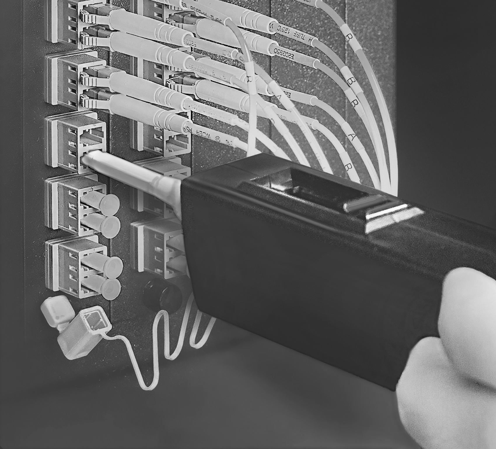 Fiber Optik Konektörler için Temizleyici, Uzatılabilir Nozullu Düz Başlık, 1,25 mm Yüksük
