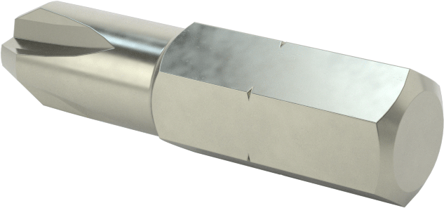 Kurcalamaya Dayanıklı 3 Numaralı Phillips Ucu, 1/4" Altıgen Şaft