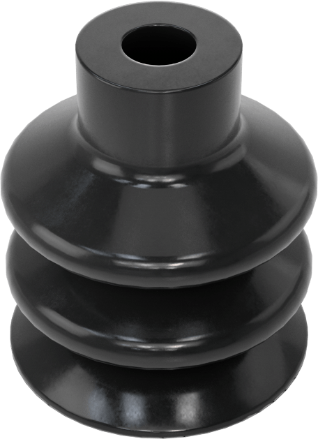 Vakum Vantuzu, Takmalı, 2 Körük, Buna-N Kauçuk, 20 mm Vantuz Çapı