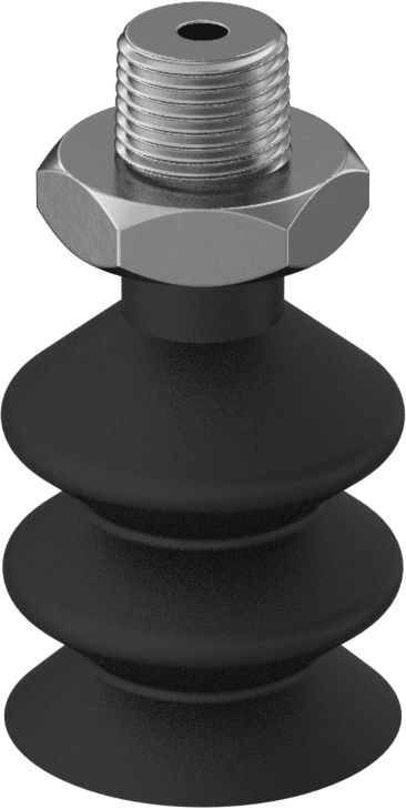 Vakum Vantuzu, Yükseklik Ayarlama, 0,980" Vantuz Çapı, 1/8 NPT Erkek Diş