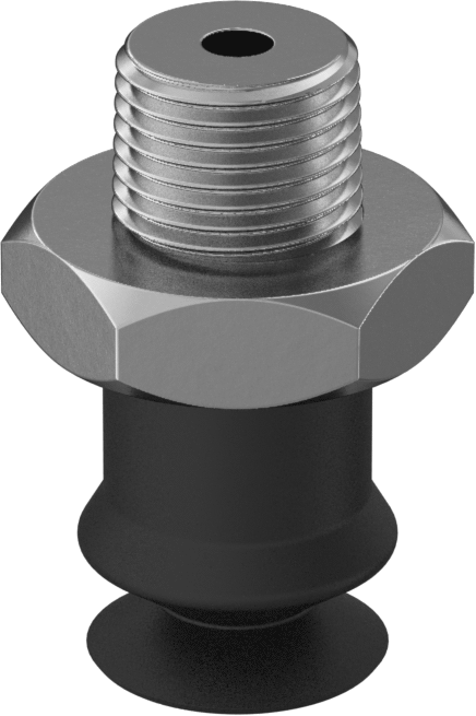 Vakum Vantuzu, Yükseklik Ayarlama, 0,520" Vantuz Çapı, 1/8 NPT Erkek Diş