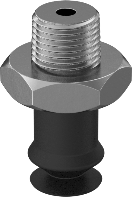 Vakum Vantuzu, Yükseklik Ayarlama, 0,450" Vantuz Çapı, 1/8 NPT Erkek Diş