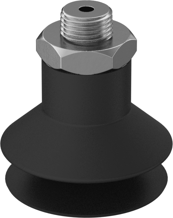 Vakum Vantuzu, Yükseklik Ayarlama, 1,320" Vantuz Çapı, 1/8 NPT Erkek Diş